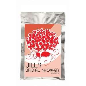 Wedding Favors Red Bouquet Design Personalized French Vanilla Hot 