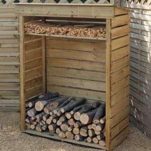 Super Dry Log Store for Firewood Log Storage  Garden 