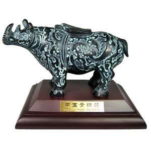  Brass Rhino of Protection (with Platform) 
