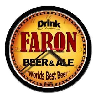  FARON beer and ale cerveza wall clock 