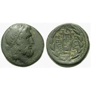  Philadelphia, Lydia, 2nd   1st Century B.C.; Bronze AE 18 