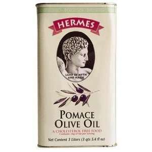 Hermes Pomace Olive Oil 3 liter can (Greek)  Grocery 