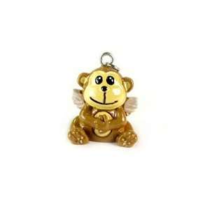  Roly Polys 3 D Hand Painted Resin Cute Monkey Angel Charm 