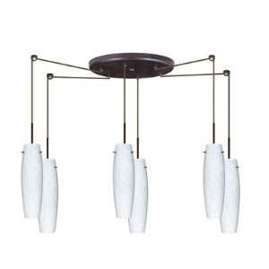 Tutu Six Light Pendant with Round Canopy Bulb Type Incandescent 