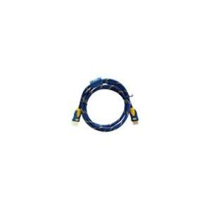  10ft HDMI Cable v1.4 with Ethernet Function (Blue and Gold 