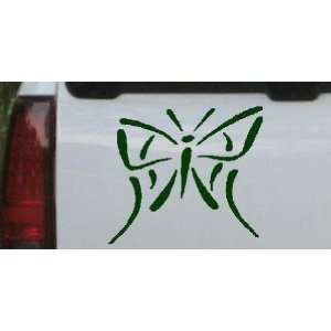  Dark Green 26in X 22.9in    Tribal Butterfly Butterflies 