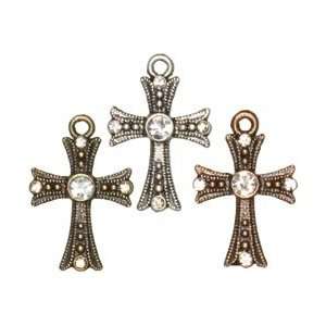  Cousin Beads Cross Culture Metal Charms Silver/Gold/Copper 