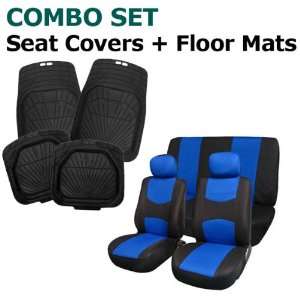  FH FB050112 + R11405 Blue Modern Flat Cloth Seat Covers 