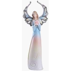  Pack of 2 Heavenly Splendor Porcelain Angel Figures with 
