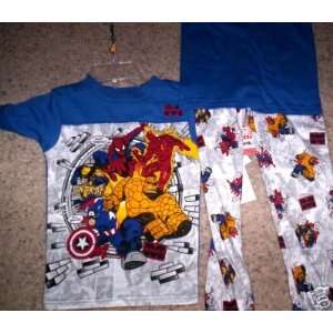  Superheroes Pajamas/3 Piece Set Size 8 