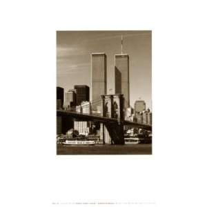  World Trade Center / Brooklyn Bridge Poster Print