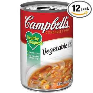 Campbells Healthy Request Soup, Vegetable, 10.5 Ounce (Pack of 12)