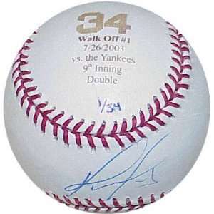 David Ortiz  Walk Off Heroics vs Yankees 7/26/2003  Autographed 