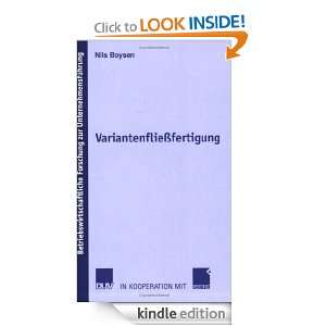 Variantenfließfertigung (German Edition) Nils Boysen  