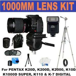  Teleconverter (1000mm)+ 3 Piece Lens Filter Kit + Deluxe 65 Camera 