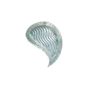   Collection 19 Paisley Shaped Glass Tray   100509