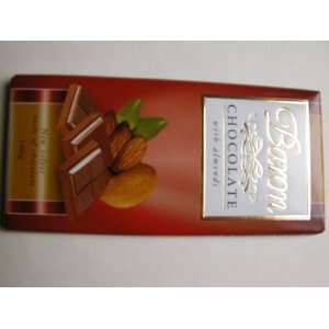 Baron Chocolate With Almonds 100g  Grocery & Gourmet Food