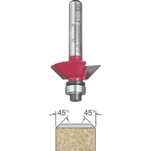 Freud 41 106 45 Degree Two Flute Bevel Trim Router Bit with 1/4 Inch 