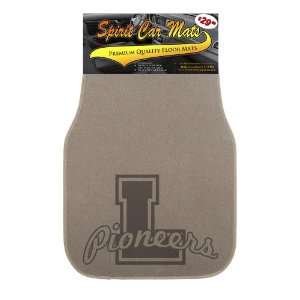   Floor Mats   Tan   Mascot Pioneers with Varsity Letter L Automotive