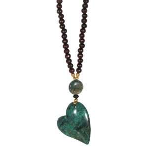  Heart Chakra Necklace Naga Land Tibet Sacred Stones Amulet 