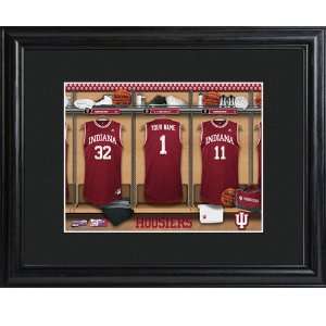   Indiana Hoosiers Personalized College Basketball Locker Room Print