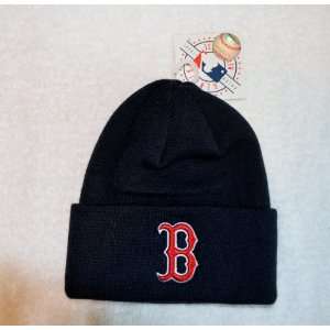  Boston Red Sox Blue Beanie Hat mlb Cuffed Winter Knit Cap 
