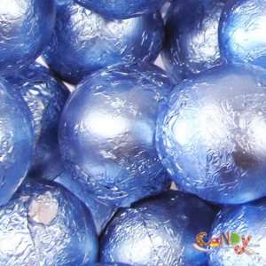 Pastel Blue Foiled Chocolate Balls 10LBS