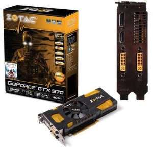  New Geforce GTX570 1280MB DDR5   ZT5020310M Electronics