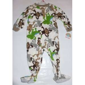   Footed Pajamas Blanket Sleeper   12 Months Dinos & Monkeys Baby