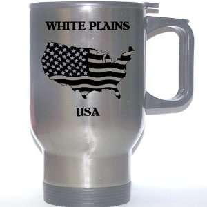  US Flag   White Plains, New York (NY) Stainless Steel Mug 