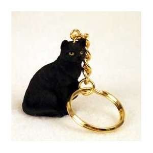  Shorthair Black Cat Keychain