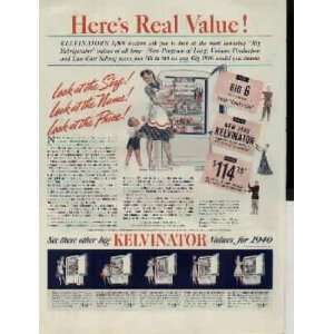  Heres Real Value, 6.5 cubic foot, new 1940 Kelvinator, $ 
