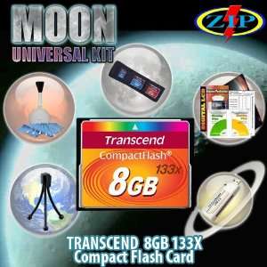  Transcend 8GB 133X CF Card Moon Universal Starter Kit. Kit 