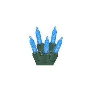  Vickerman 14201   70 Light Green Wire Blue LED Icicle 