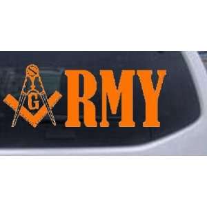  Orange 40in X 15.5in    Masonic Freemason Army Military 