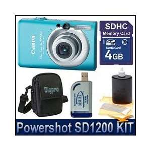  SD1200 Blue 10 Megapixels Digital Camera, 3x Zoom Lens, 6.2 mm, 18 
