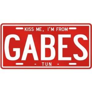  NEW  KISS ME , I AM FROM GABES  TUNISIA LICENSE PLATE 