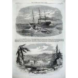  1861 Gold Digging Nova Scotia Peninsular Ship Candia