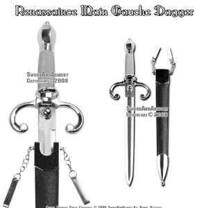  Renassaince Main Gauche Dagger Medieval Sword w/ Ring 