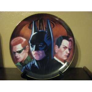  DC Comic Batman, Two Face and The Riddler Collector Plate 