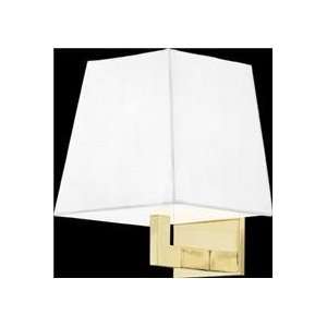    Chrome Lamda 9 Sconce With White Shade 1lt