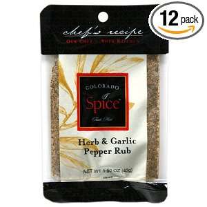 Colorado Spice Company, Rubs for any Occasion, Herb & Garlic Pepper 