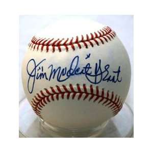  Signed Jim Mudcat Grant/Autographed Baseball Sports 