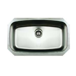   Commercial Single Bowl Undermount Sink, Brushed Stainless Steel Home