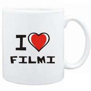  Mug White I love Filmi  Music