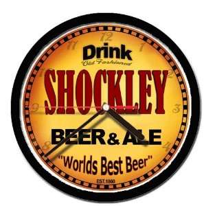  SHOCKLEY beer and ale cerveza wall clock 