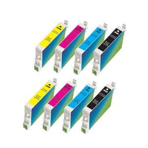   Replacement for EPSON T060 Set (2B,2C,2Y,2M) 8 PACK