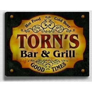  Torns Bar & Grill 14 x 11 Collectible Stretched 