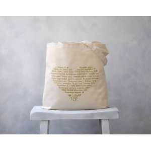  LOVE Languages   Tote Bag   Gold on Natural   Cotton 