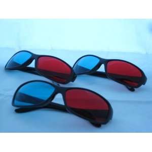  3 Pairs of 3d Glasses   Red/cyan Lenses ITEM#(S BR 